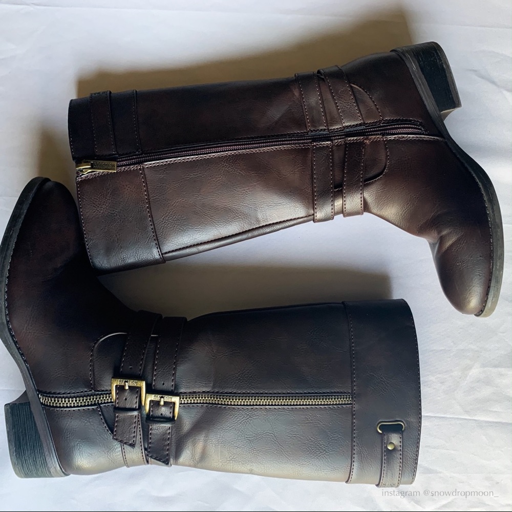 sold //! reaction by kenneth cole brown calf boots
